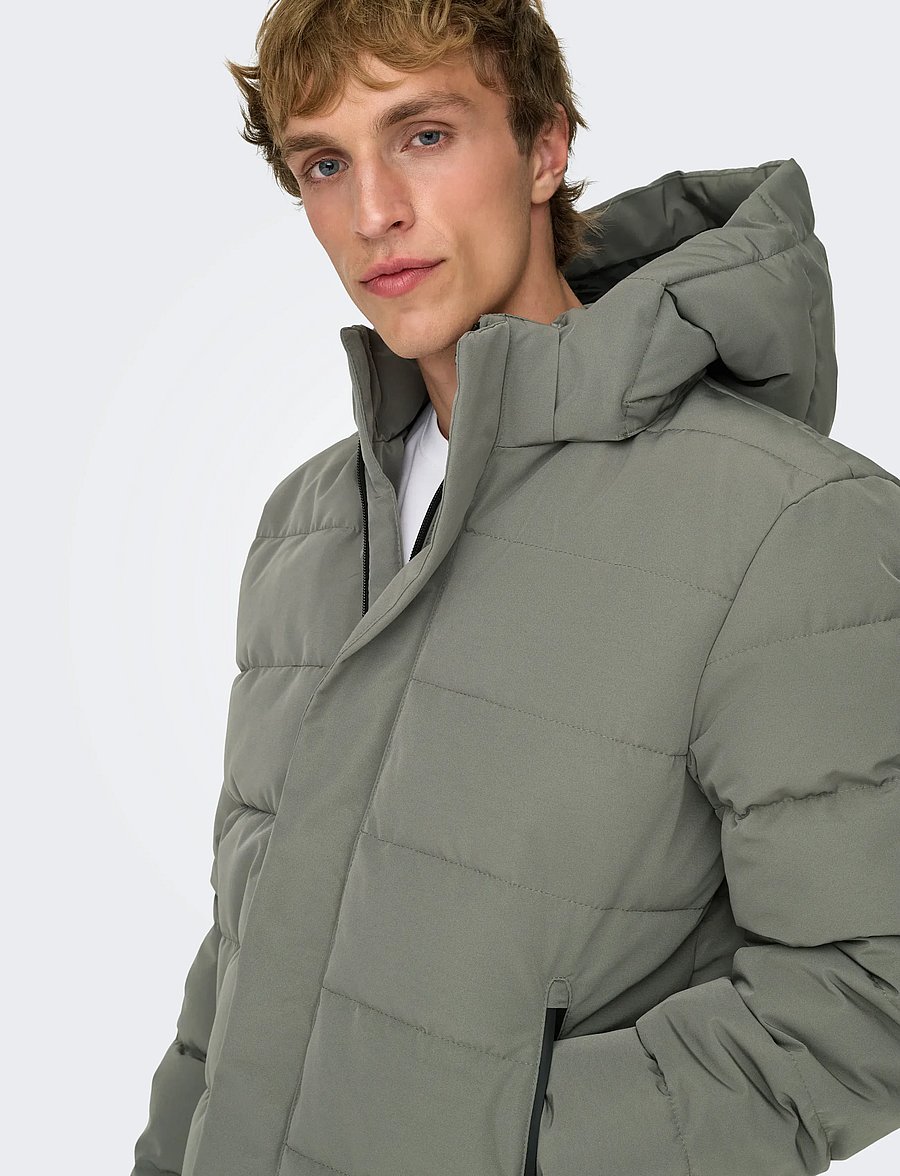 ONLY & SONS - ONSCAYSON PUFFA OTW NOOS - daunenjacken - castor gray - 5