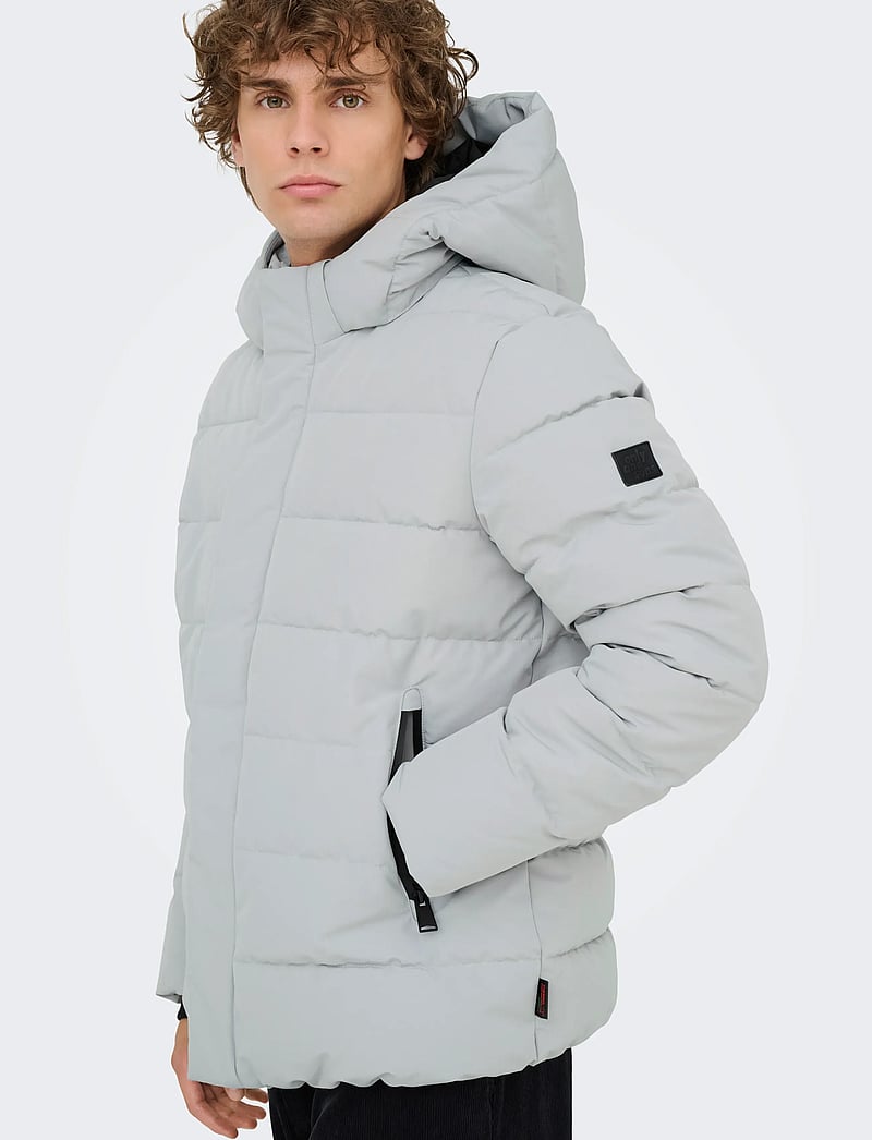 ONLY & SONS - ONSCAYSON PUFFA OTW NOOS - daunenjacken - mirage gray - 4