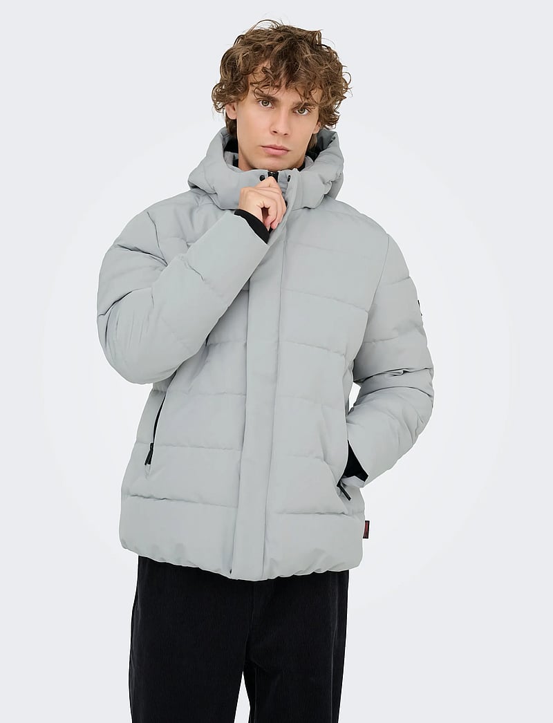 ONLY & SONS - ONSCAYSON PUFFA OTW NOOS - daunenjacken - mirage gray - 5