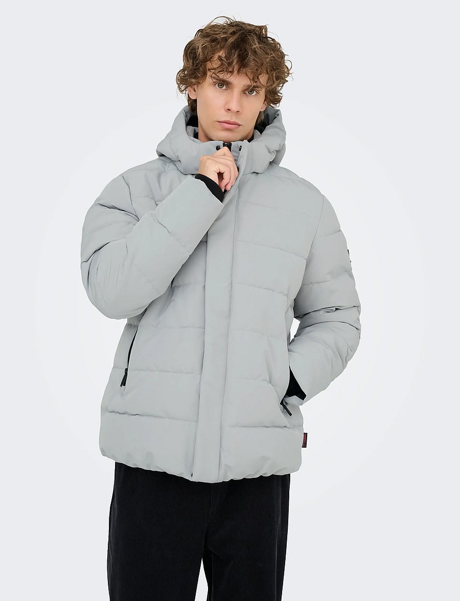 ONLY & SONS - ONSCAYSON PUFFA OTW NOOS - daunenjacken - mirage gray - 5