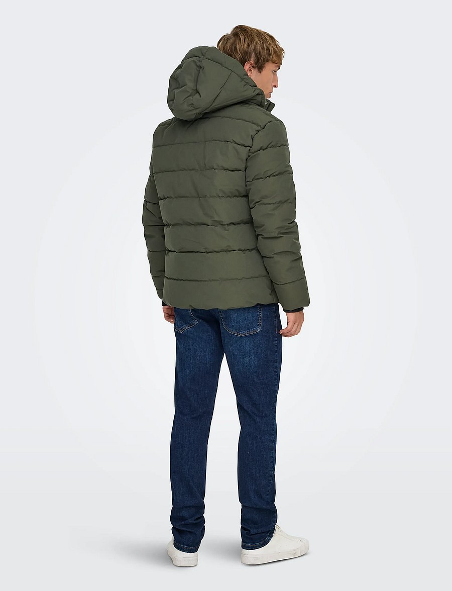 ONLY & SONS - ONSCAYSON PUFFA OTW NOOS - daunenjacken - peat - 3