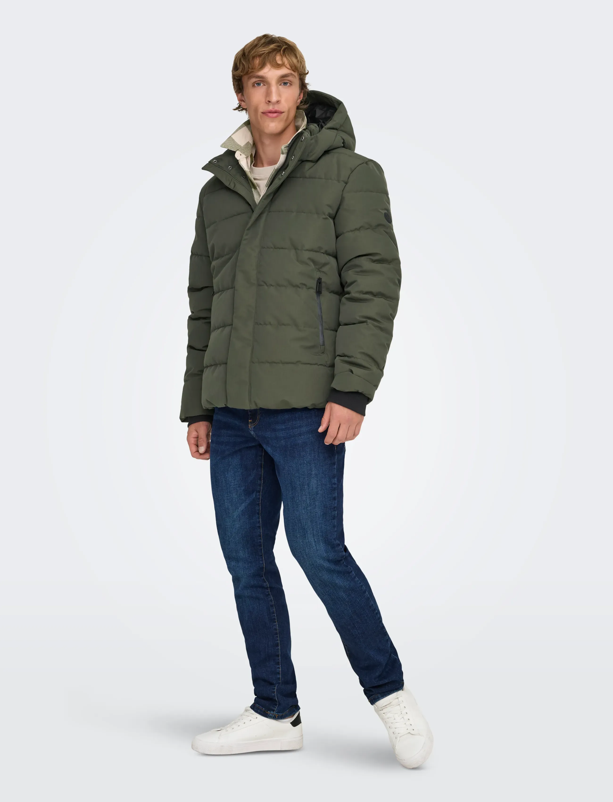 ONLY & SONS - ONSCAYSON PUFFA OTW NOOS - winterjacken - peat - 4