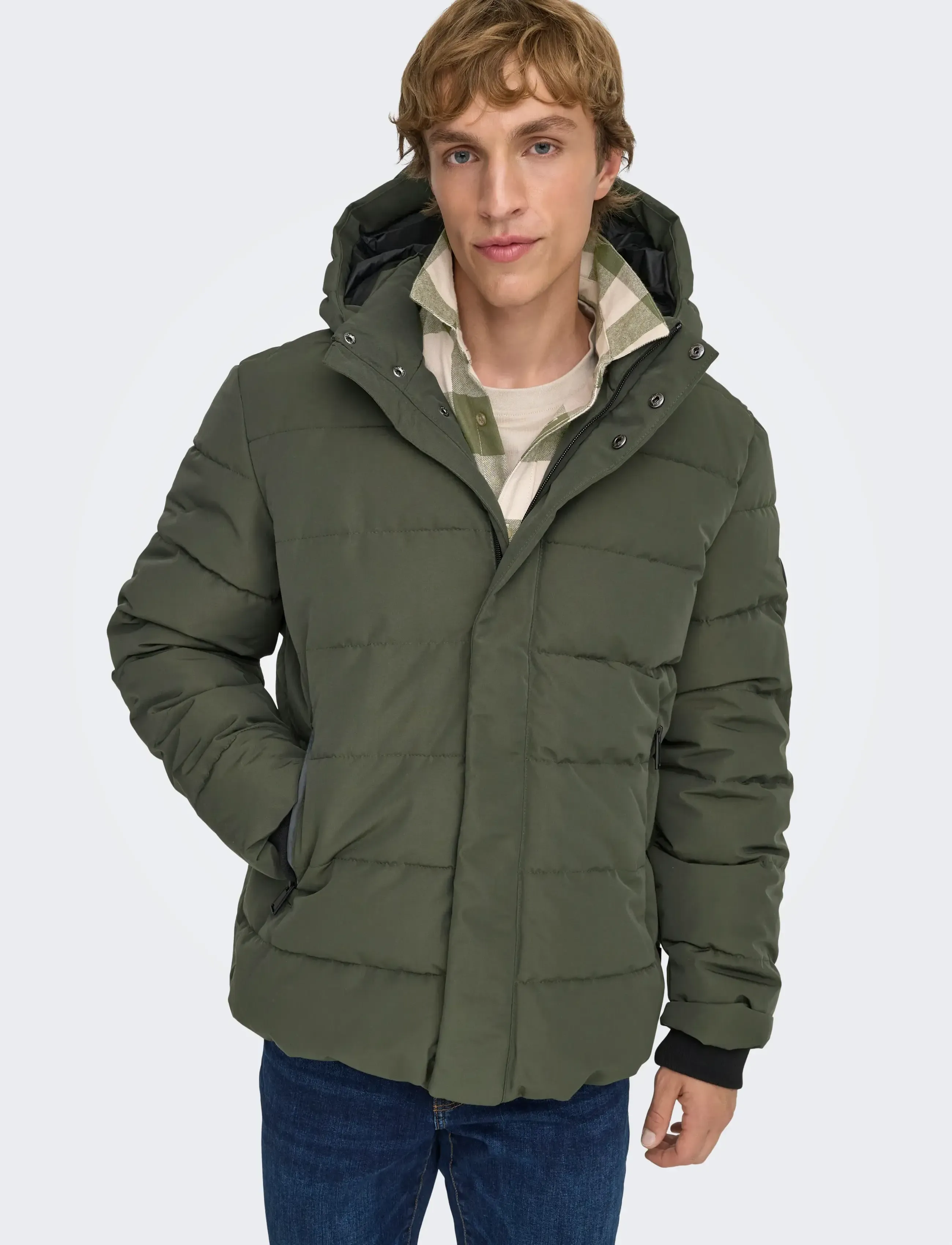 ONLY & SONS - ONSCAYSON PUFFA OTW NOOS - winterjacken - peat - 5