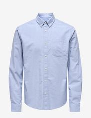 ONLY & SONS - ONSNEIL LS OXFORD SHIRT - alhaisimmat hinnat - cashmere blue - 0