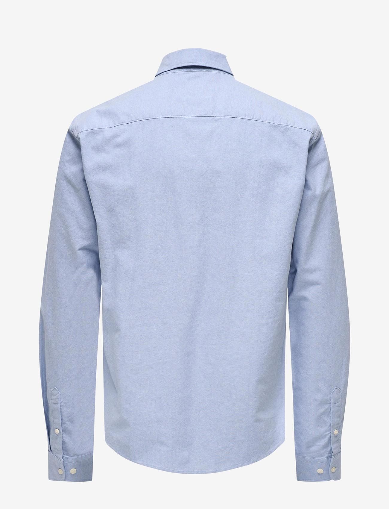 ONLY & SONS - ONSNEIL LS OXFORD SHIRT - alhaisimmat hinnat - cashmere blue - 1