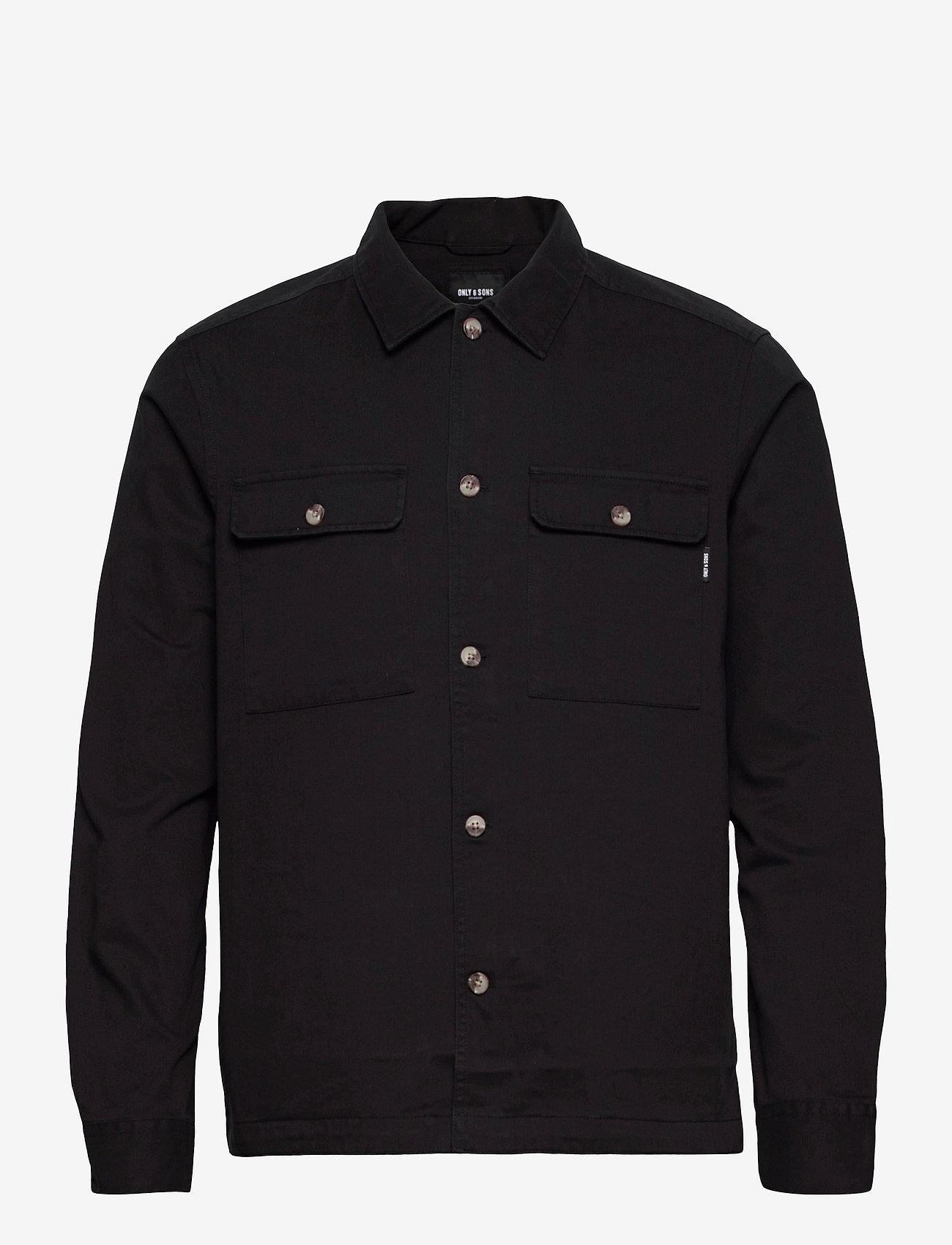 ONLY & SONS - ONSILVIO LIFE LS TWILL OVERSHIRT - black - 0