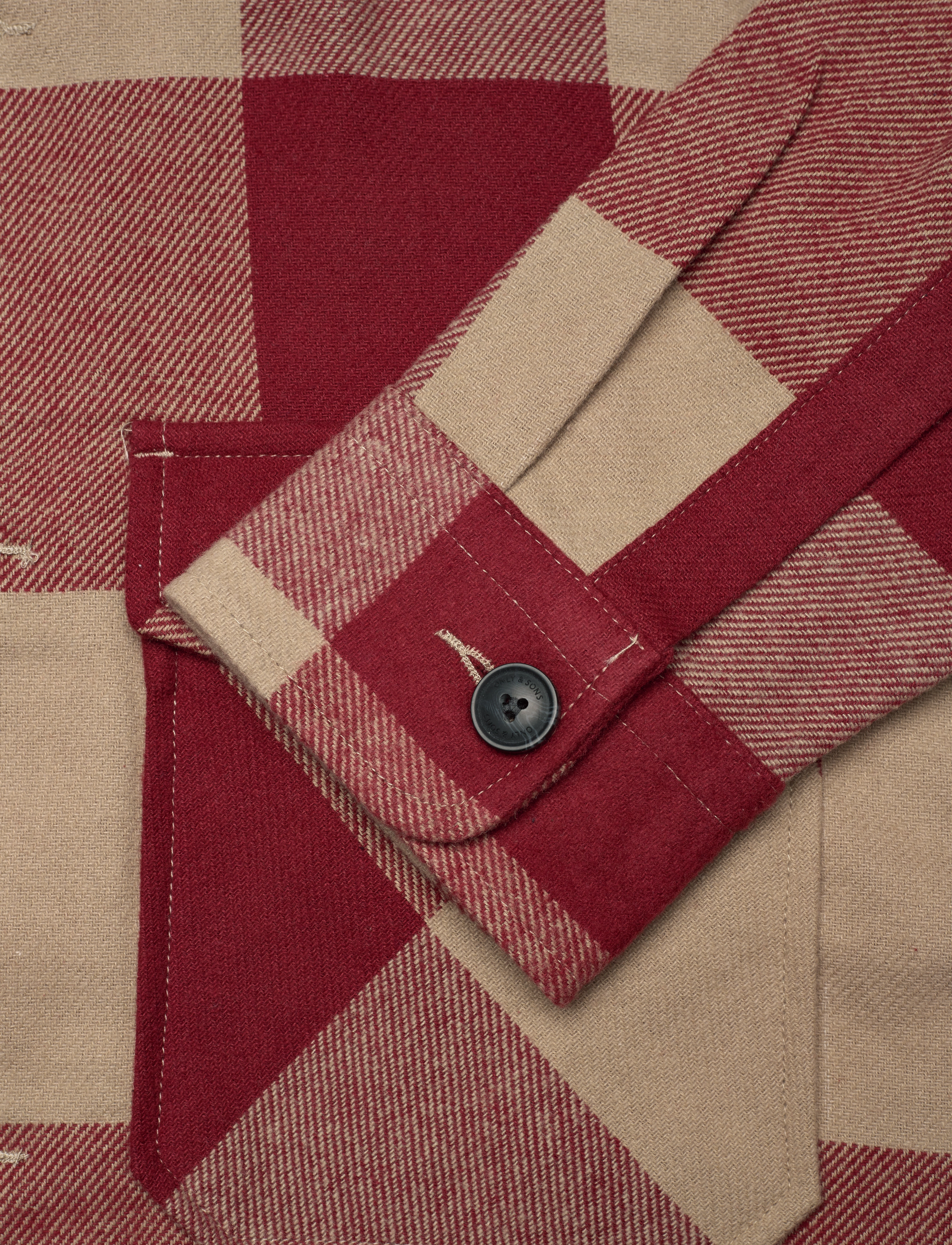 ONLY & SONS - ONSMILO LIFE LS CHECK OVERSHIRT - syrah - 3