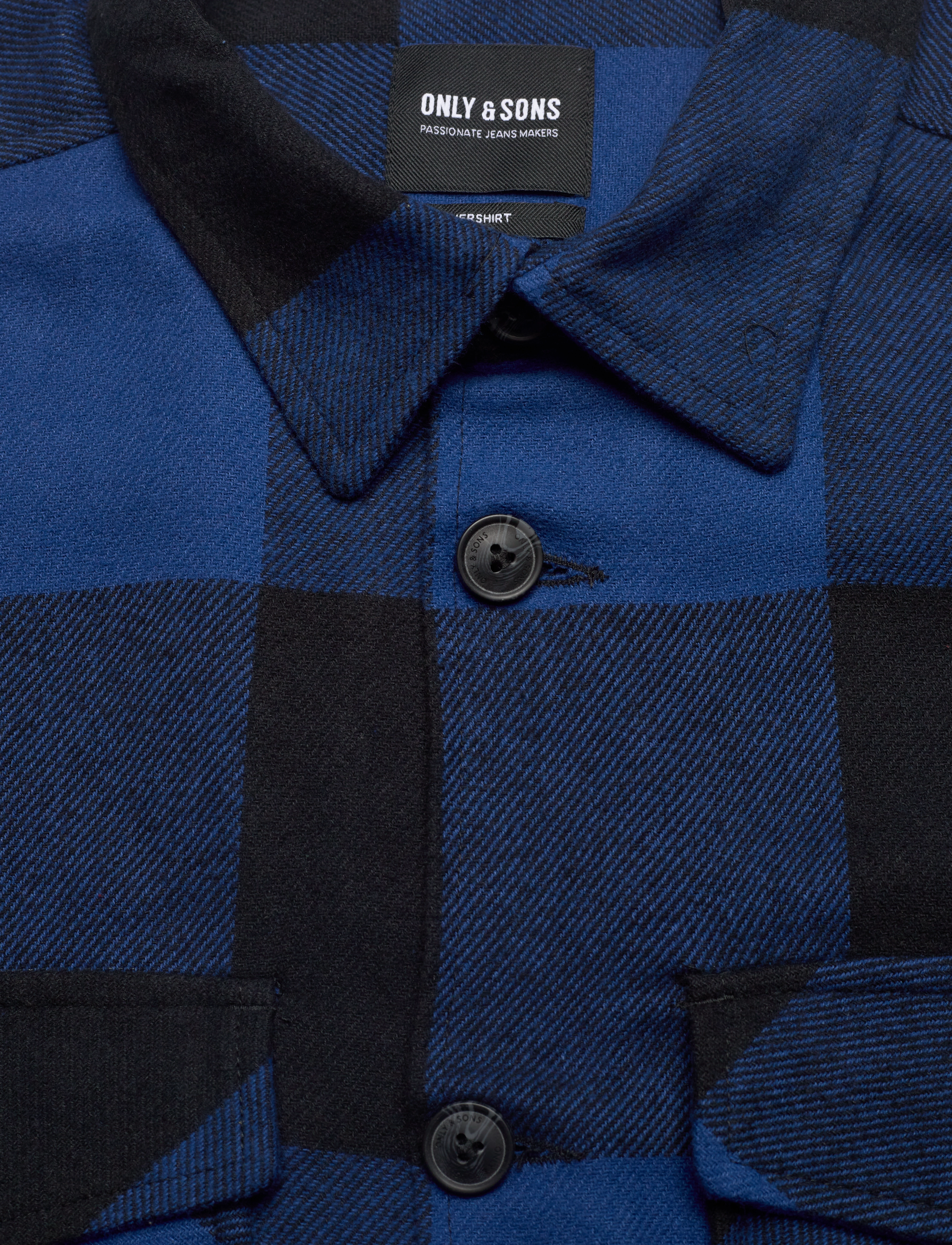 ONLY & SONS - ONSMILO LIFE LS CHECK OVERSHIRT - true blue - 2
