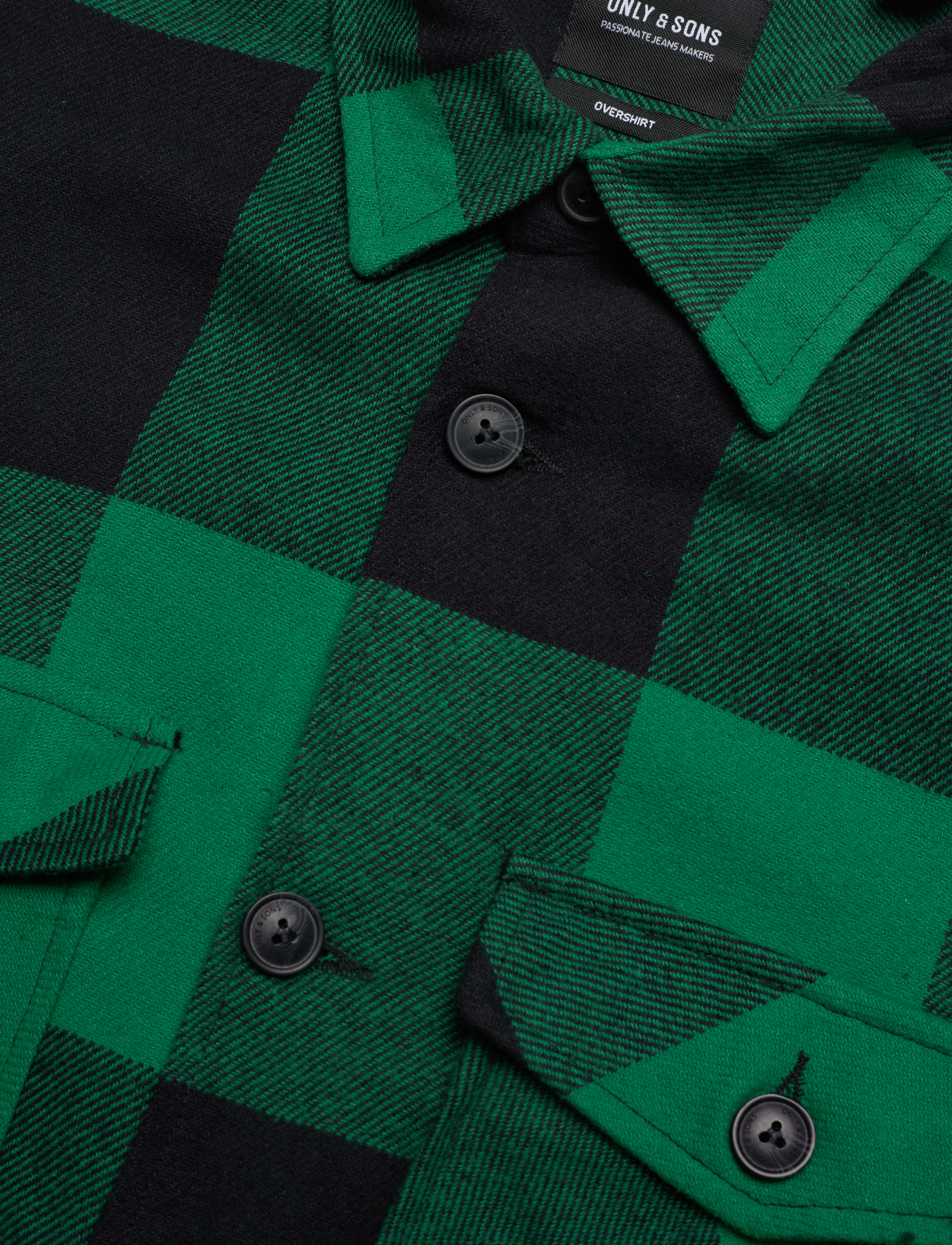 ONLY & SONS - ONSMILO LIFE LS CHECK OVERSHIRT - verdant green - 3