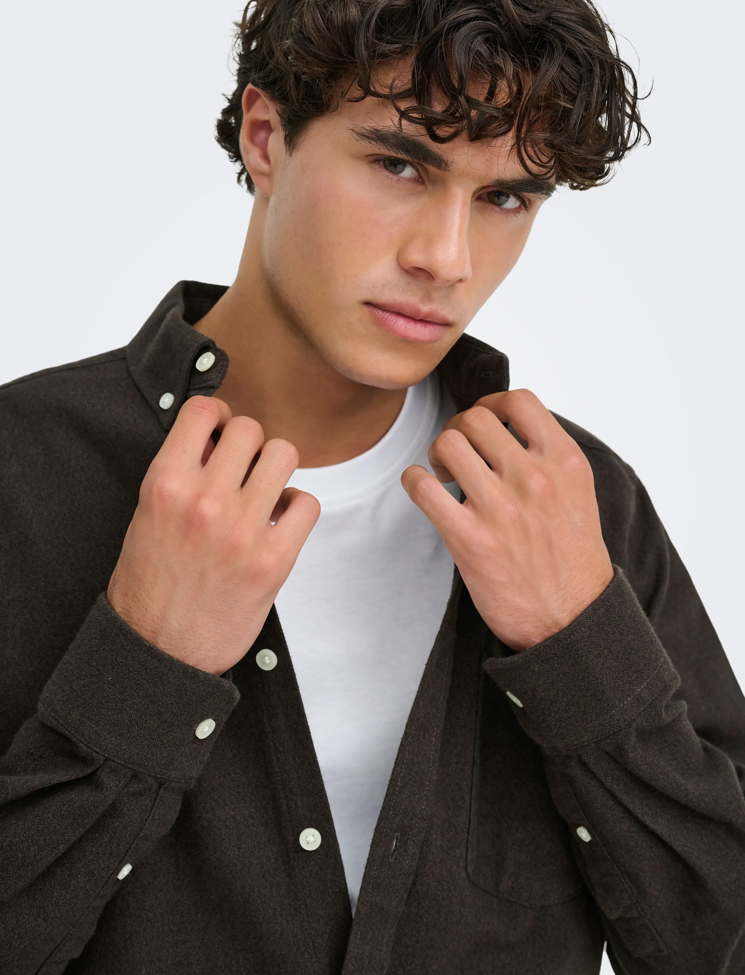 ONLY & SONS Onsniko Ls Melange Shirt casual skjortor herr – bild 6
