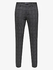 ONLY & SONS - ONSMARK SLIM CHECK PANTS 9887 NOOS - suit trousers - black - 0