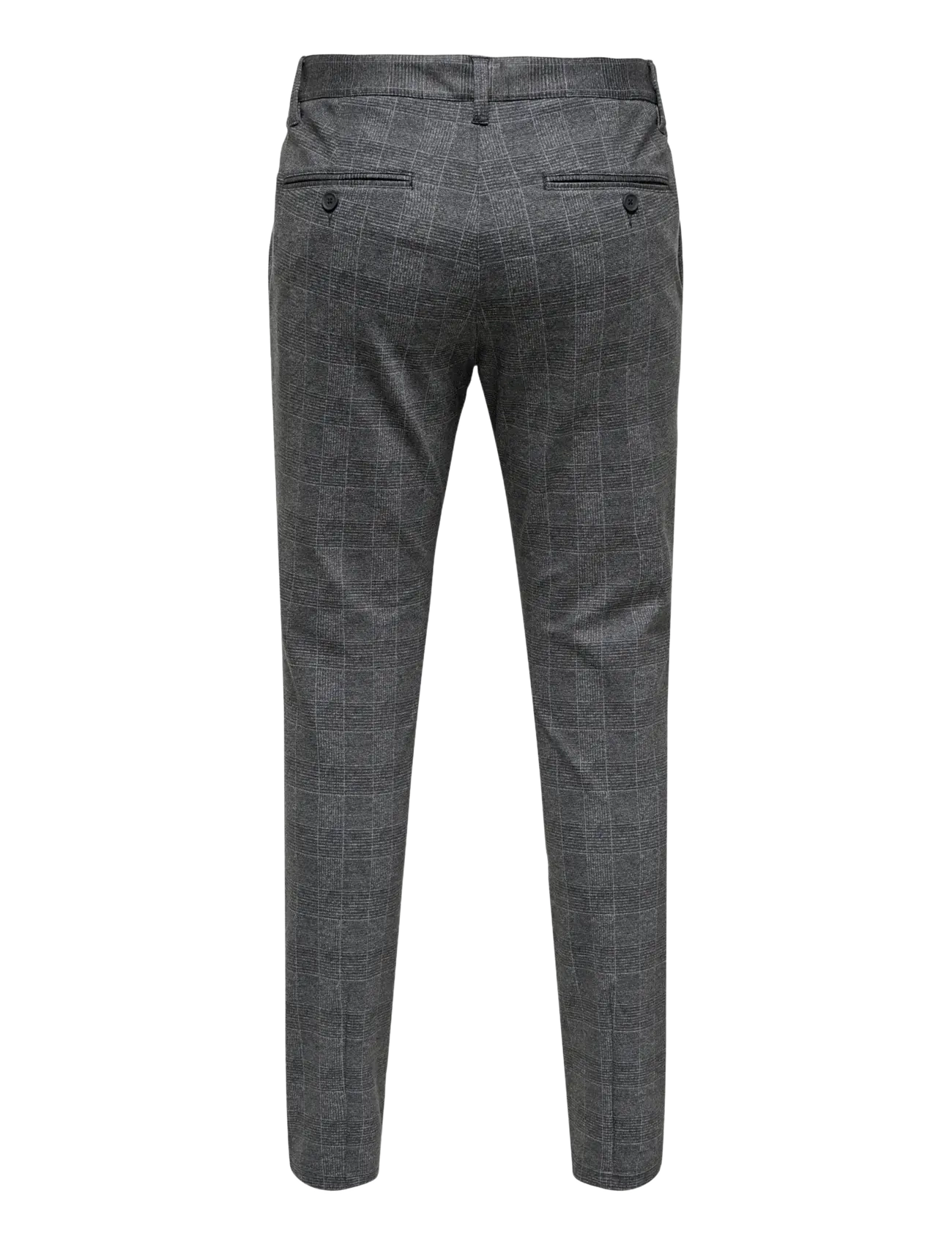 ONLY & SONS - ONSMARK SLIM CHECK PANTS 9887 NOOS - pantalons - black - 2