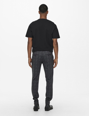 ONLY & SONS - ONSMARK SLIM CHECK PANTS 9887 NOOS - suit trousers - black - 3