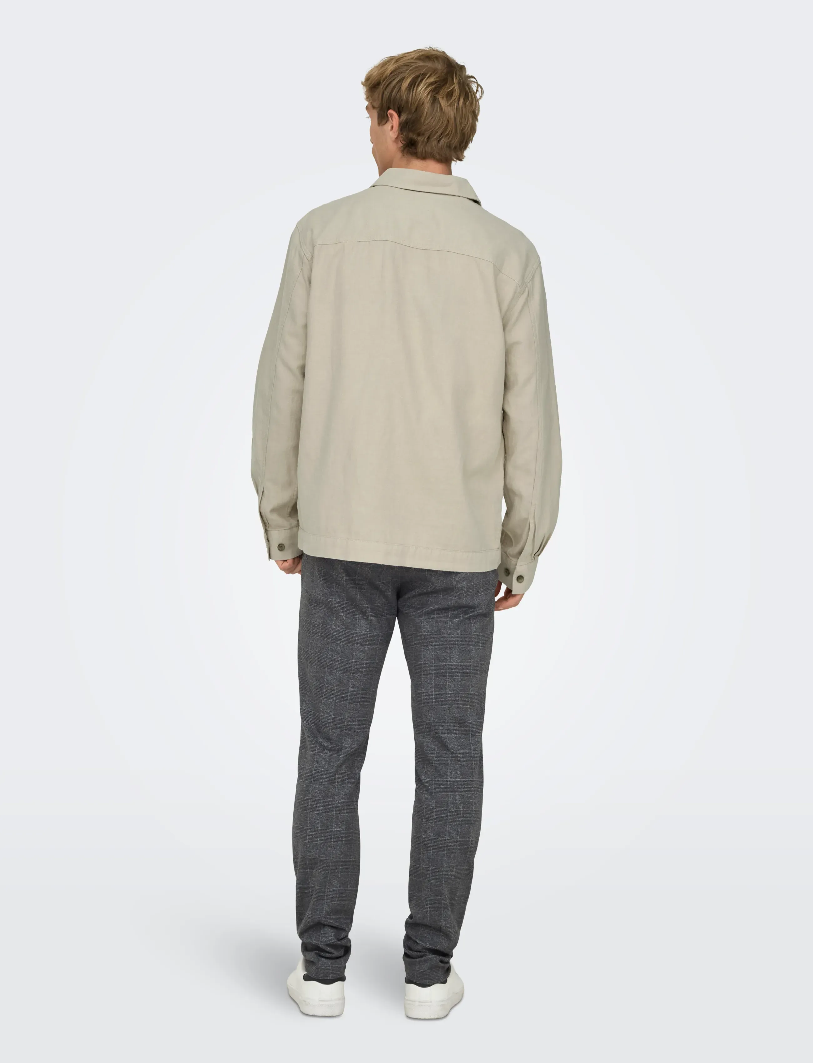 ONLY & SONS - ONSMARK SLIM CHECK PANTS 9887 NOOS - pantalons - black - 3