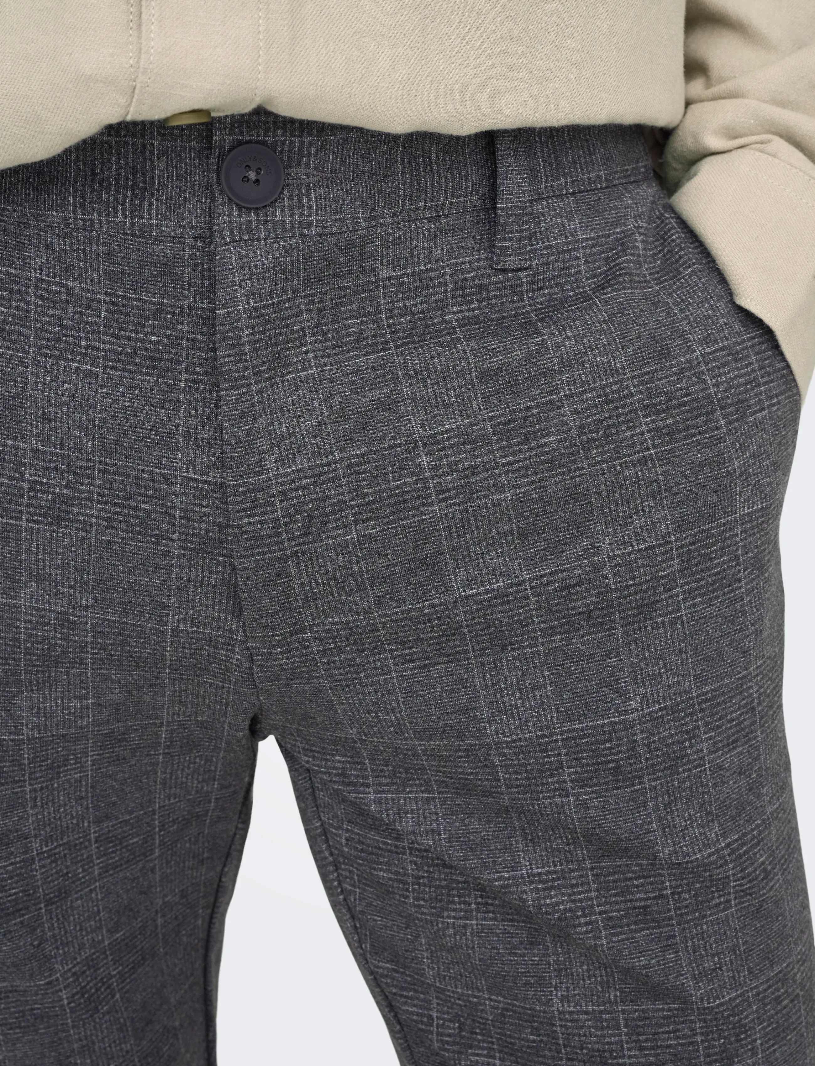 ONLY & SONS Onsmark Slim Check Pants 9887 Noos casual byxor herr – bild 5