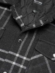 ONLY & SONS - ONSCREED LOOSE CHECK WOOL JACKET OTW - kevättakit - black - 2