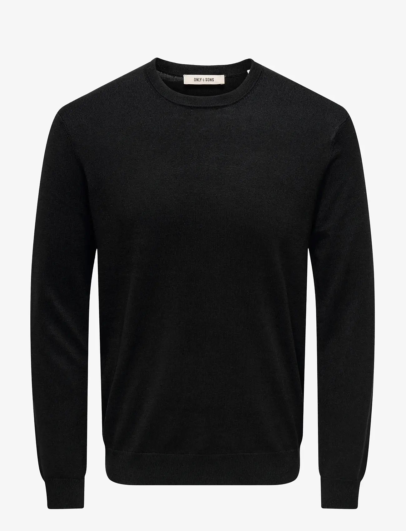 ONLY & SONS - ONSWYLER LIFE REG 14 LS CREW KNIT NOOS - rundhals - black - 1