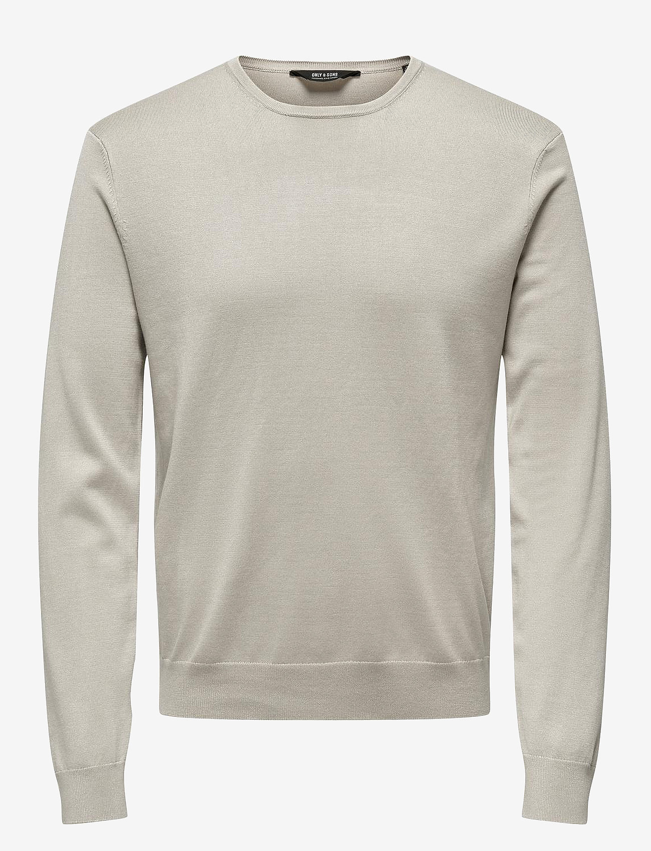 ONLY & SONS - ONSWYLER LIFE REG 14 LS CREW KNIT NOOS - rundhalsad - silver lining - 1