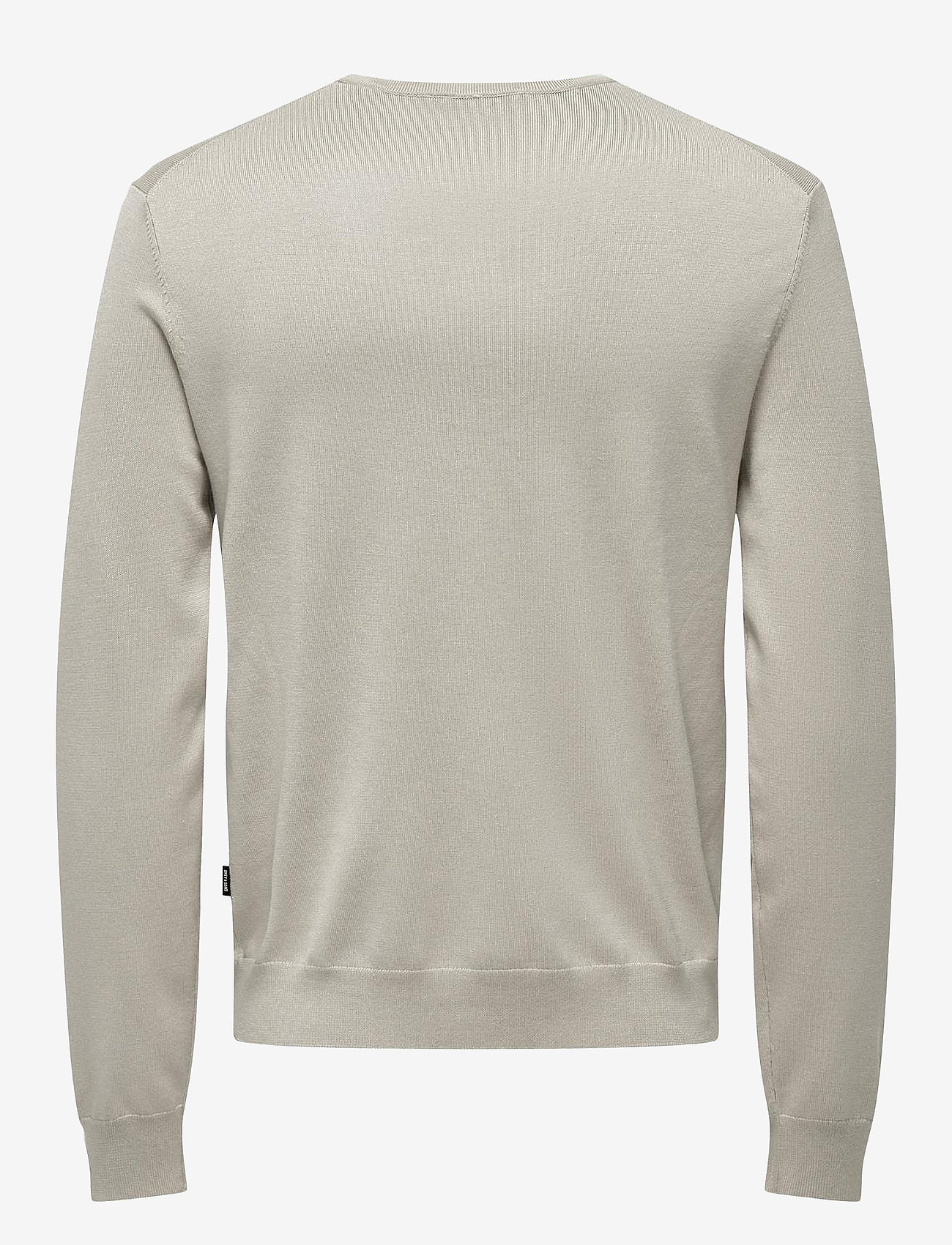 ONLY & SONS - ONSWYLER LIFE REG 14 LS CREW KNIT NOOS - rundhalsad - silver lining - 2