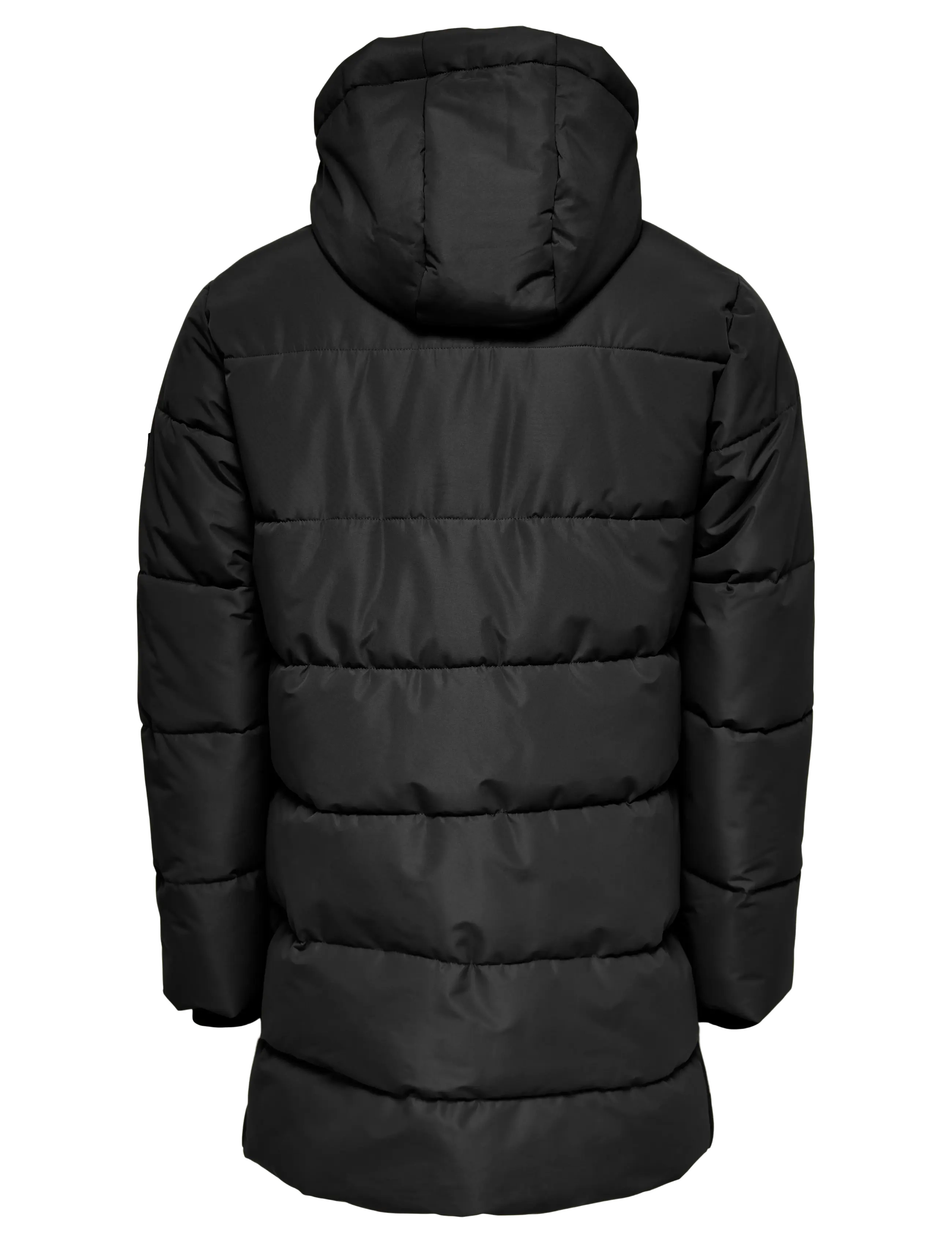 ONLY & SONS - ONSCARL LIFE LONG QUILTED COAT OTW NOOS - dunjakker - black - 2