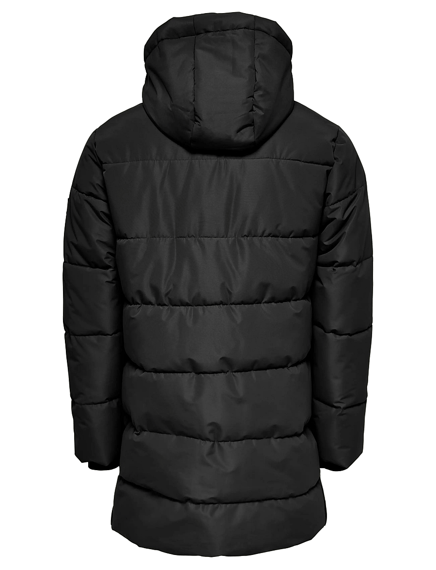 ONLY & SONS - ONSCARL LIFE LONG QUILTED COAT OTW NOOS - daunenjacken - black - 2