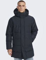 ONLY & SONS - ONSCARL LONG QUILTED COAT OTW - talvejoped - dark navy - 2