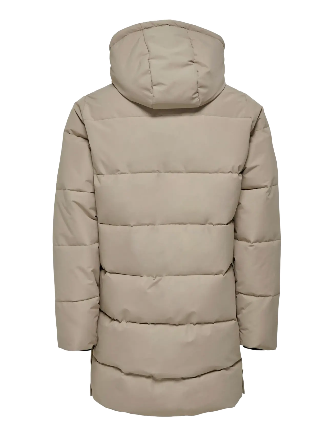 ONLY & SONS - ONSCARL LIFE LONG QUILTED COAT OTW NOOS - daunenjacken - desert taupe - 2
