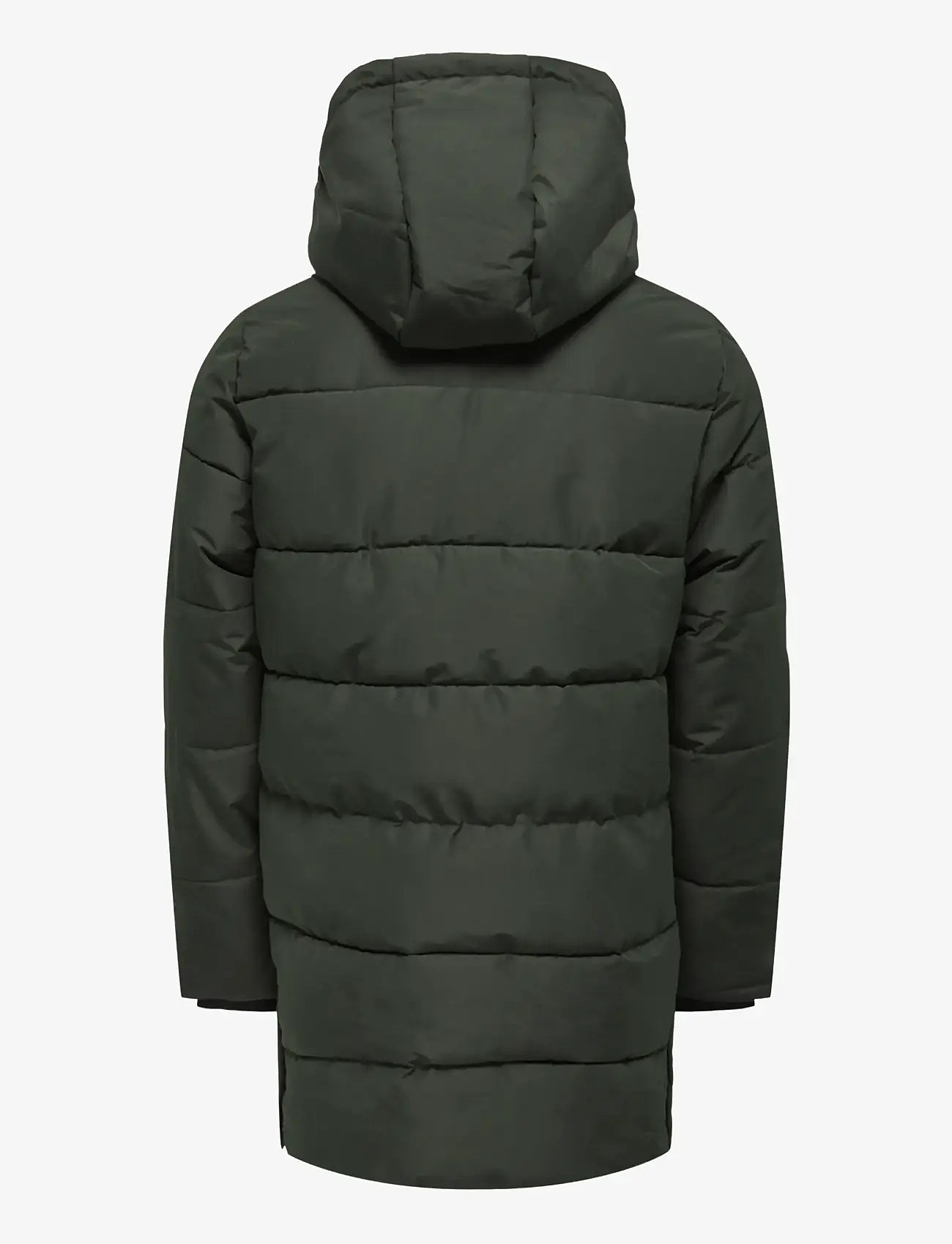 ONLY & SONS - ONSCARL LONG QUILTED COAT OTW - vinterjakker - peat - 2