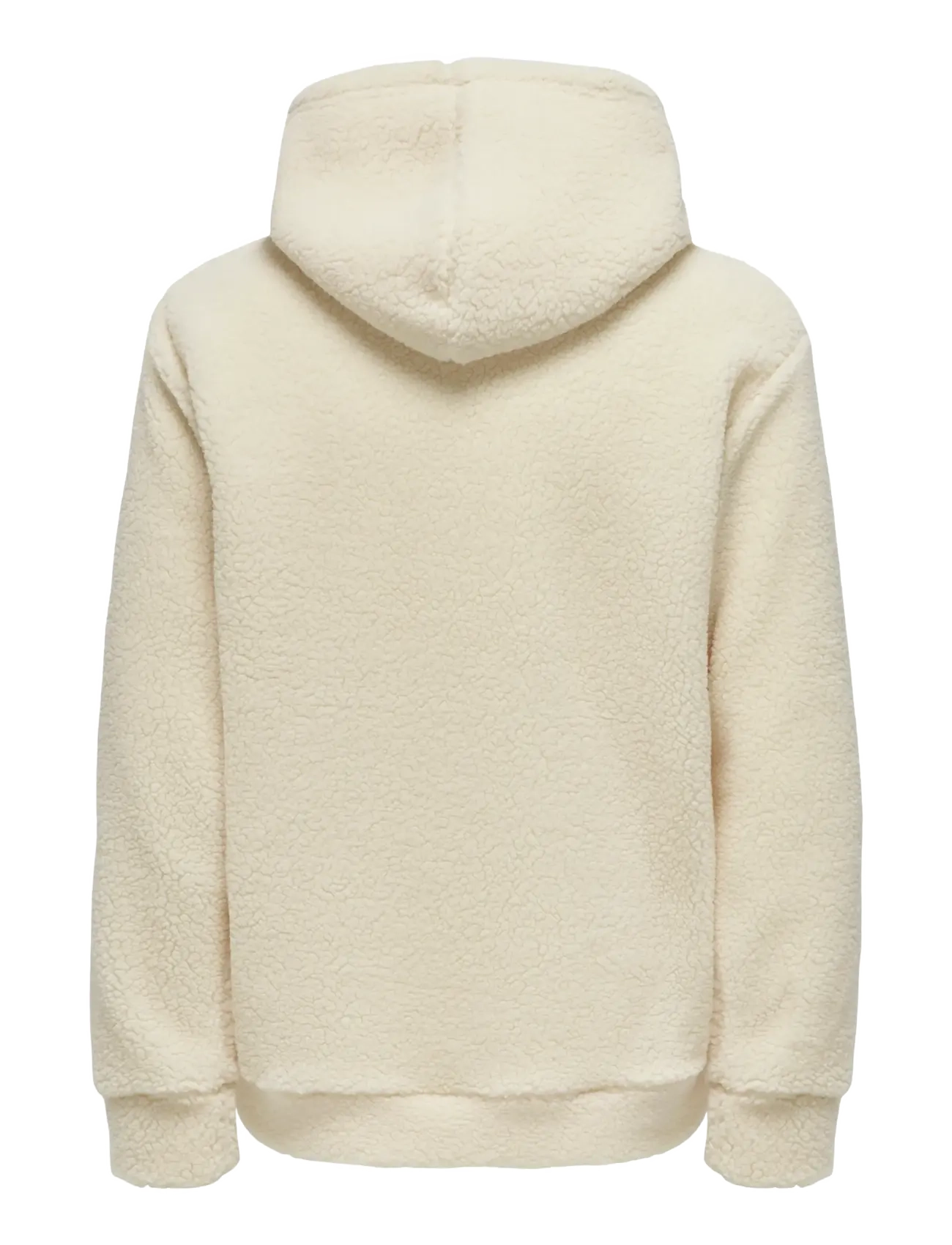 ONLY & SONS - ONSREMY REG TEDDY HOODIE SWEAT - antique white - 2