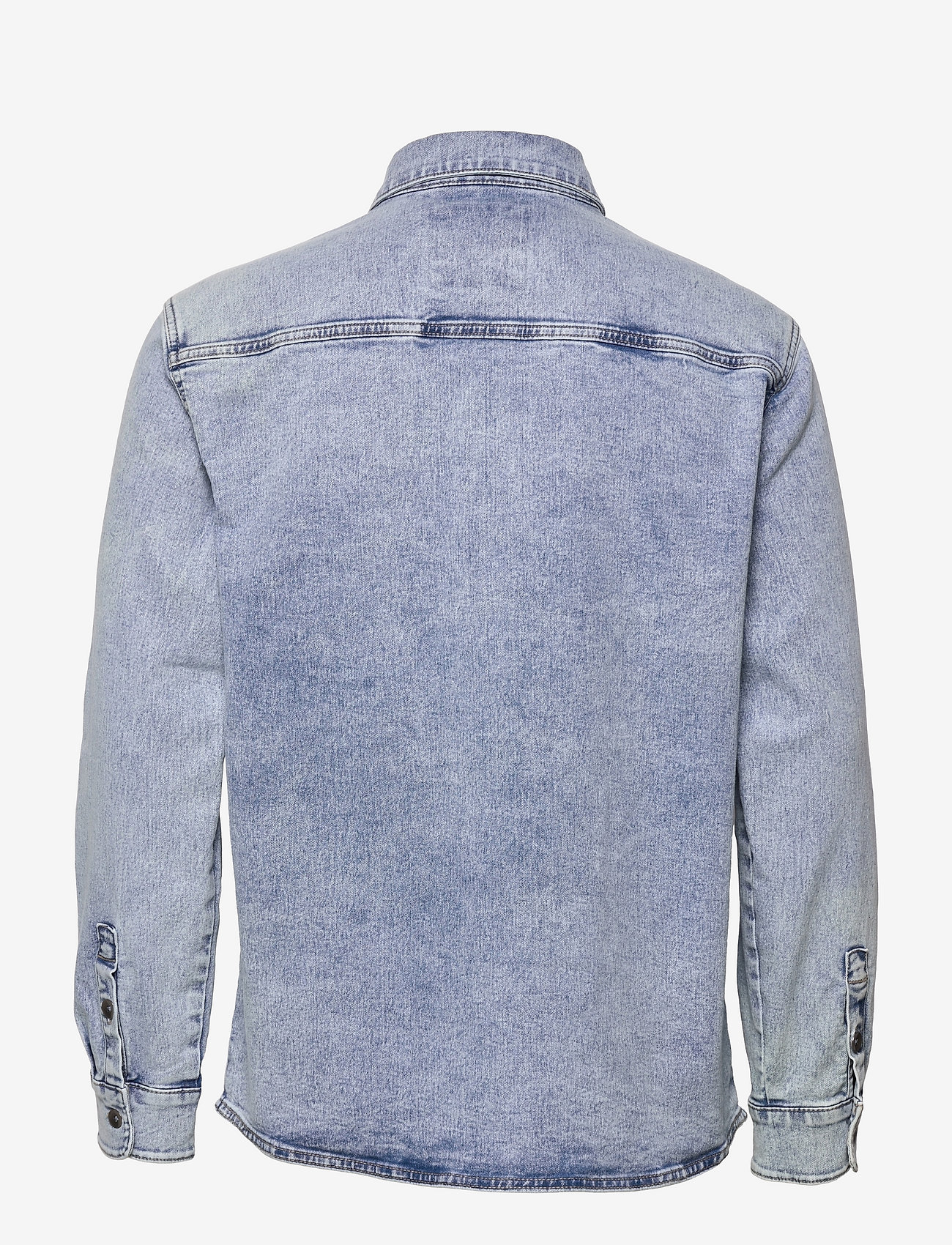ONLY & SONS - ONSCAMON OVERSHIRT  L BLUE PK 0758 - blue denim - 1