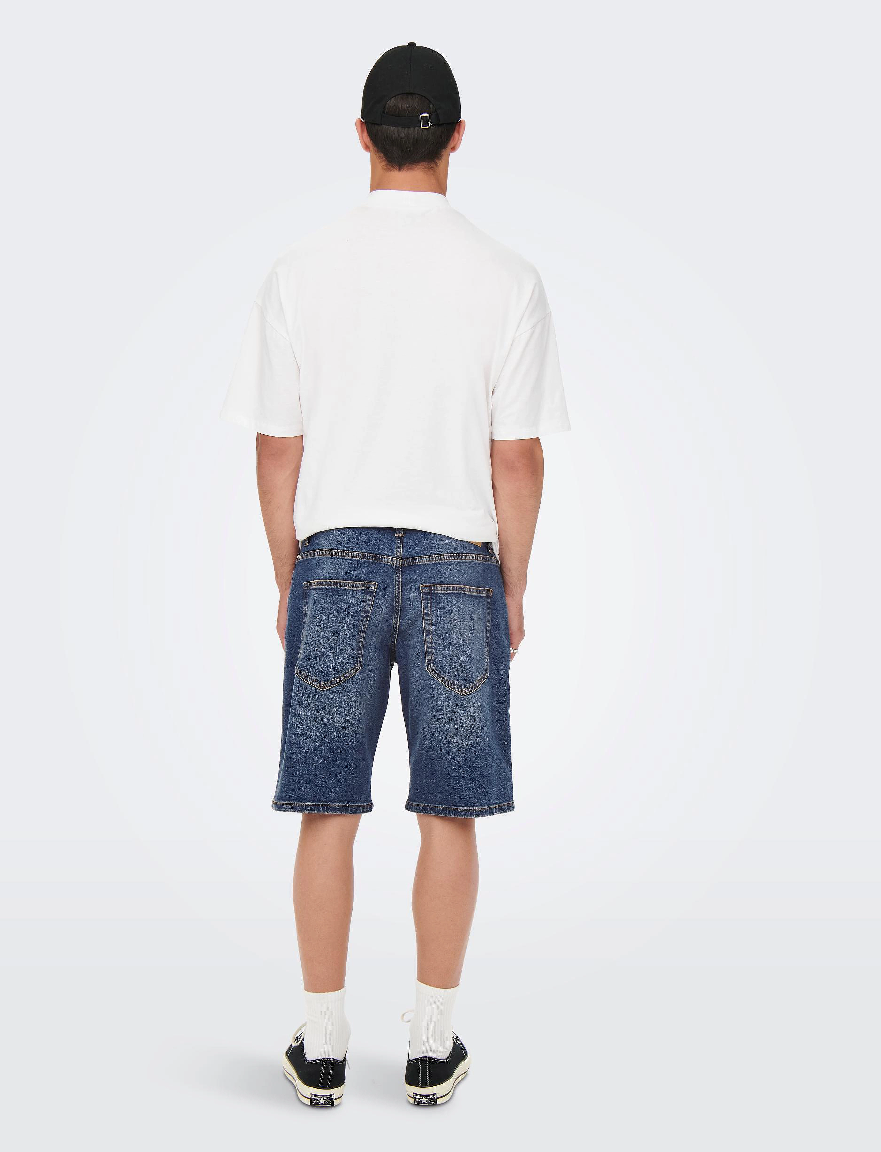 ONLY & SONS - ONSAVI SHORTS BLUE PK 0787 - blue denim - 3