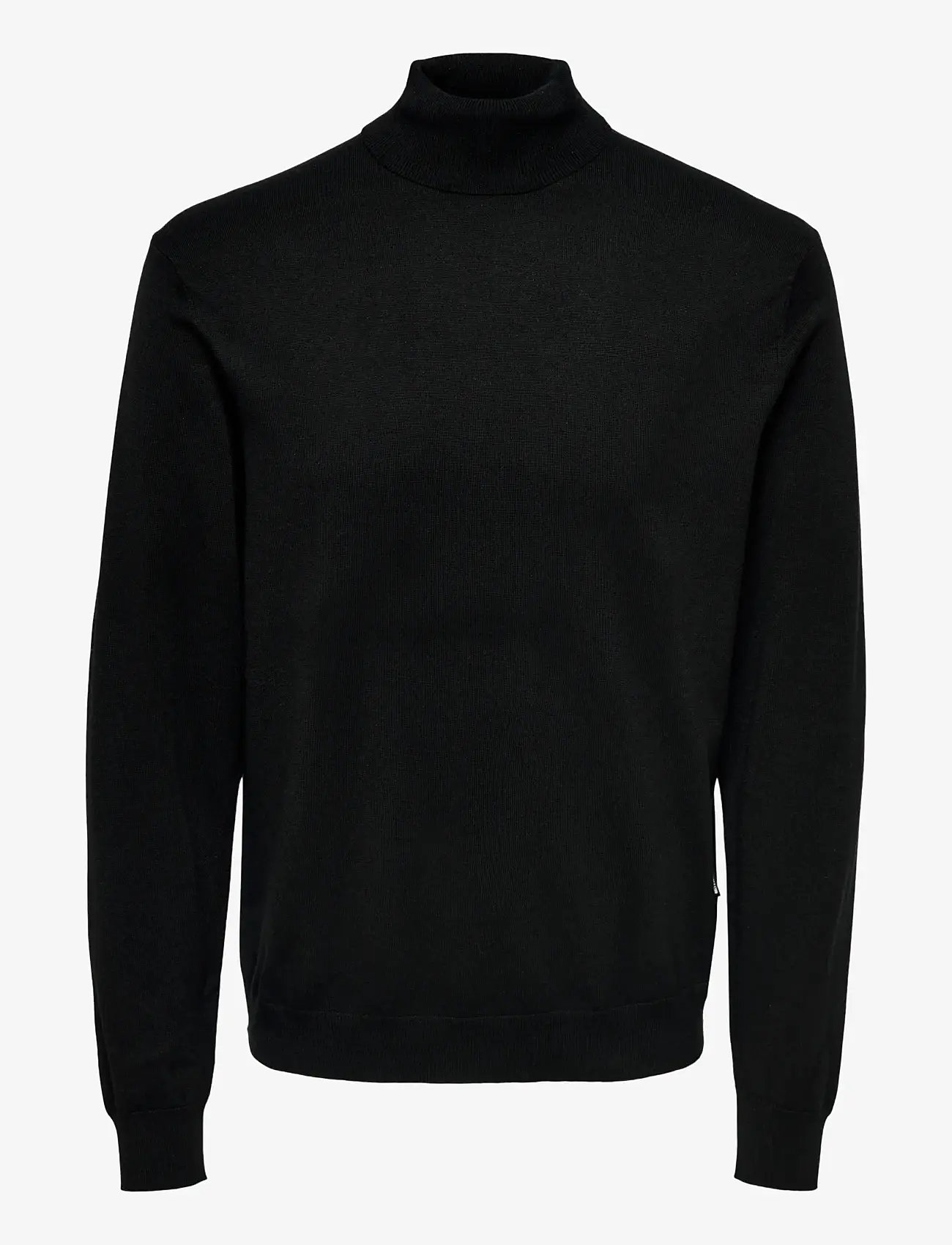 ONLY & SONS - ONSWYLER LIFE REG 14 ROLL KNIT NOOS - rullekraver - black - 1