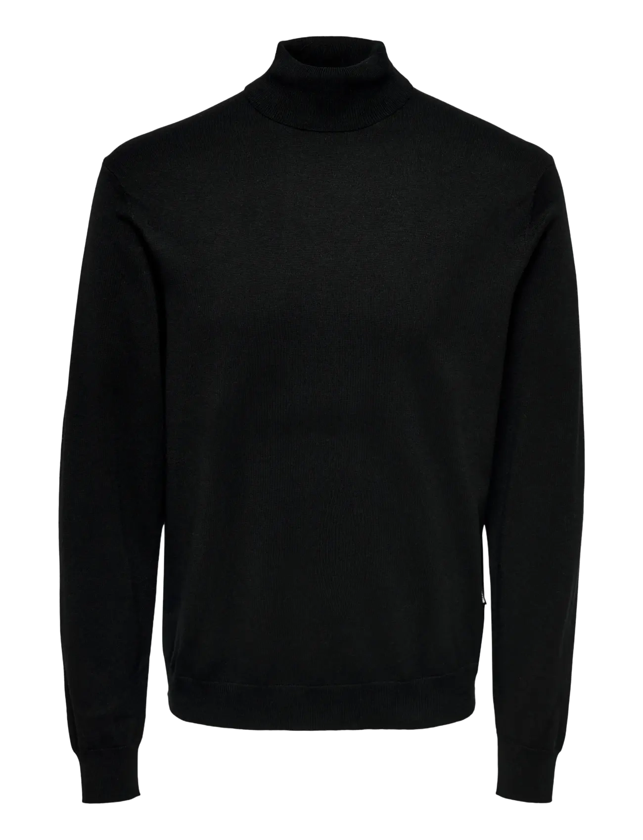 ONLY & SONS ONSWYLER LIFE REG 14 ROLL KNIT NOOS - Col roulé - BLACK / black