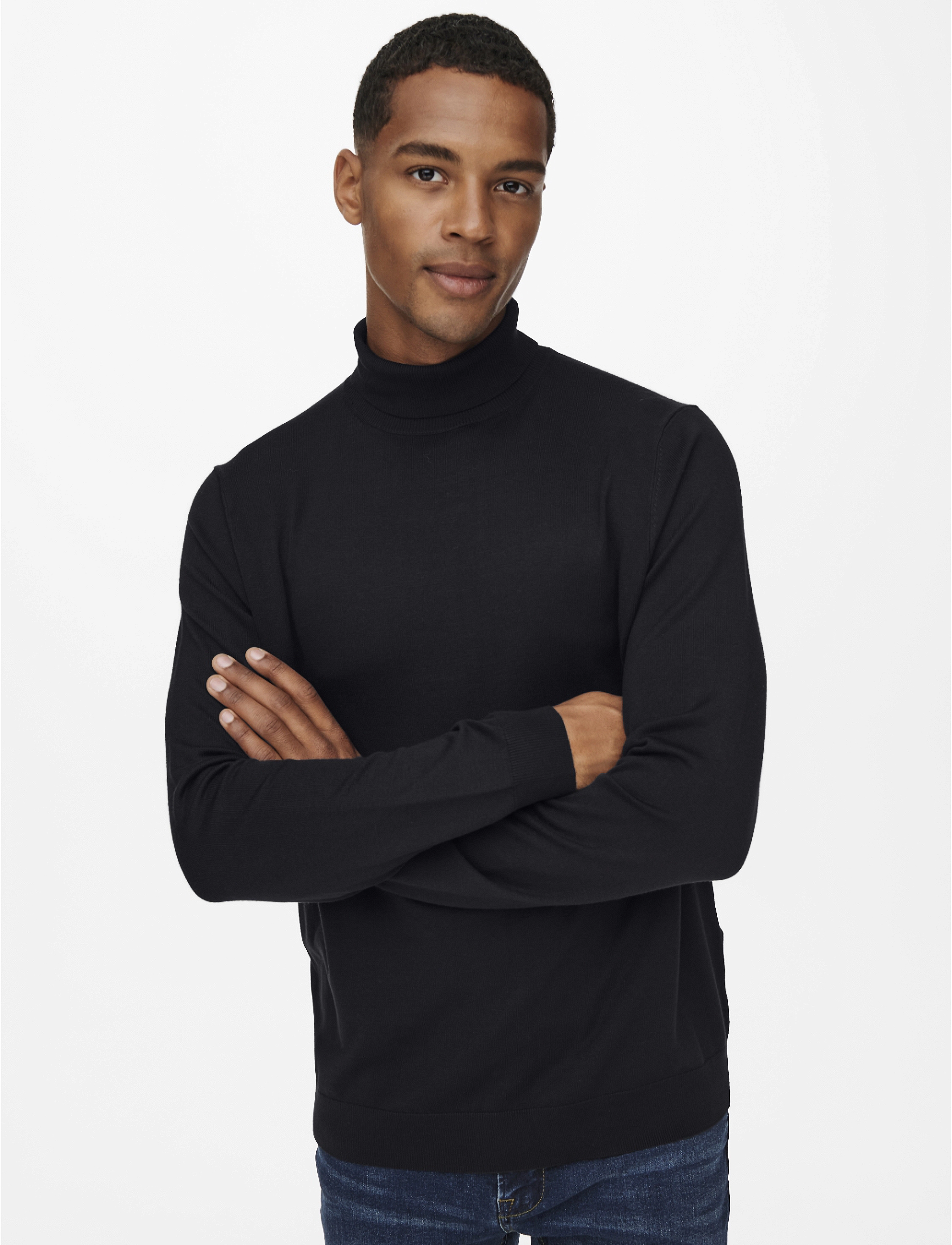 ONLY & SONS Onswyler Life Reg 14 Roll Knit Noos polotröjor herr – bild 5
