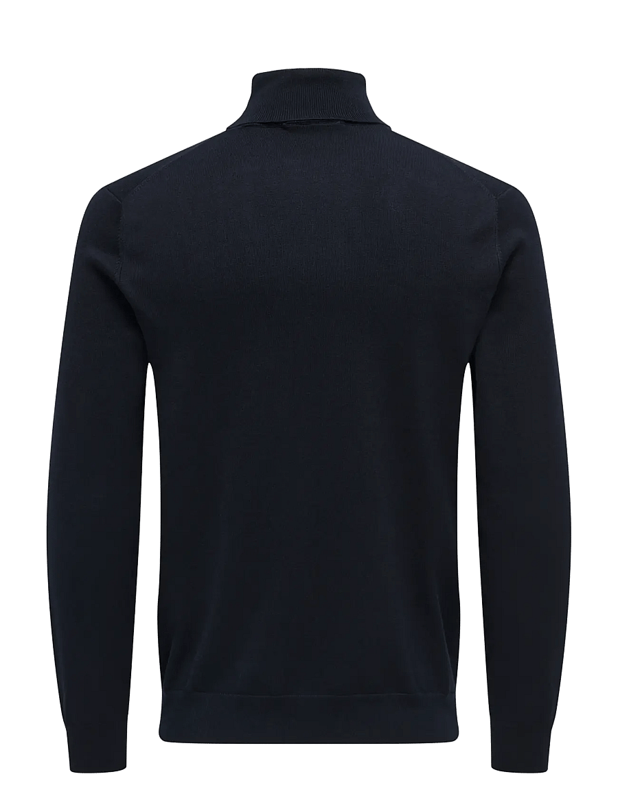 ONLY & SONS - ONSWYLER LIFE REG 14 ROLL KNIT NOOS - rollkragen - dark navy - 2