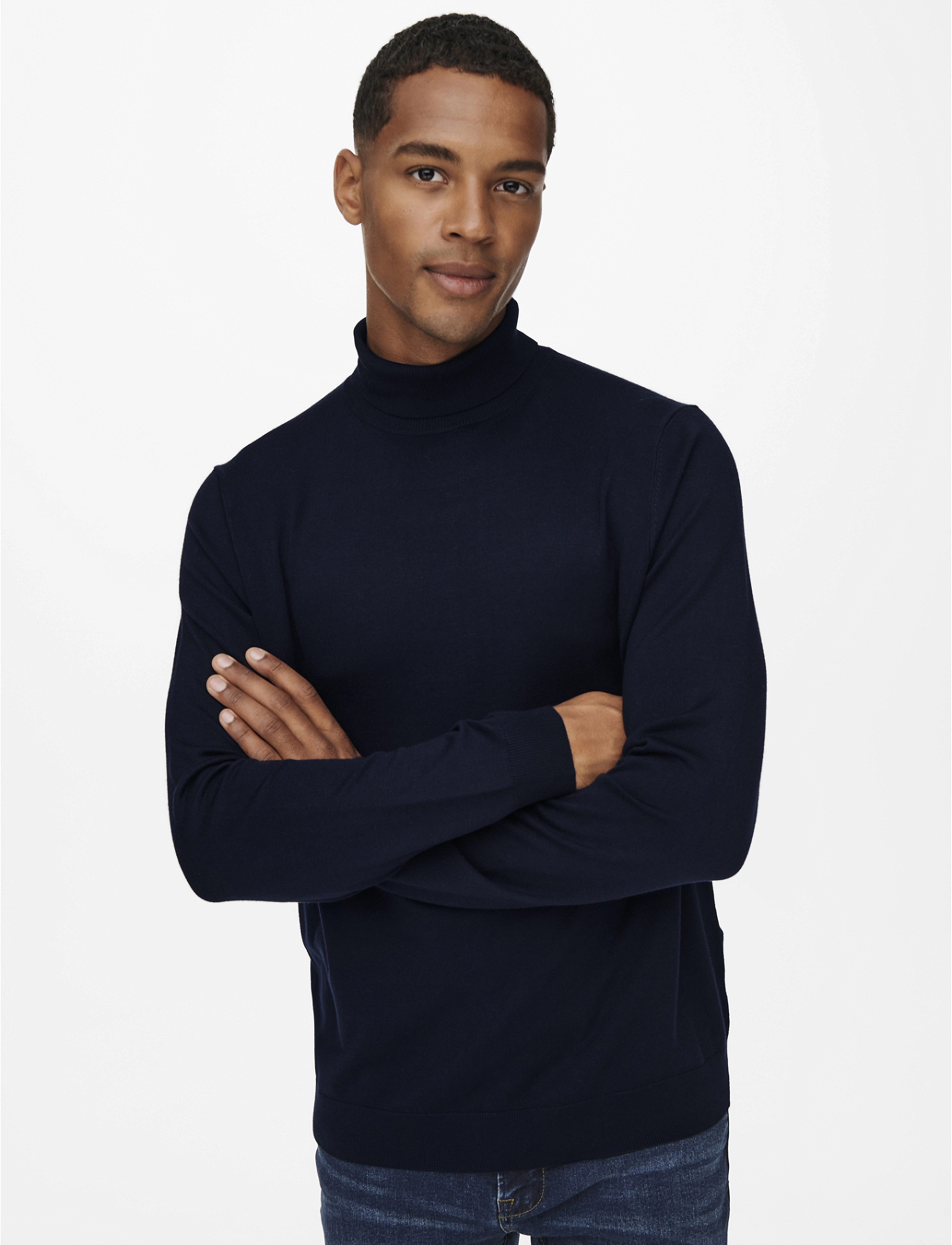 ONLY & SONS Onswyler Life Reg 14 Roll Knit Noos polotröjor herr – bild 5