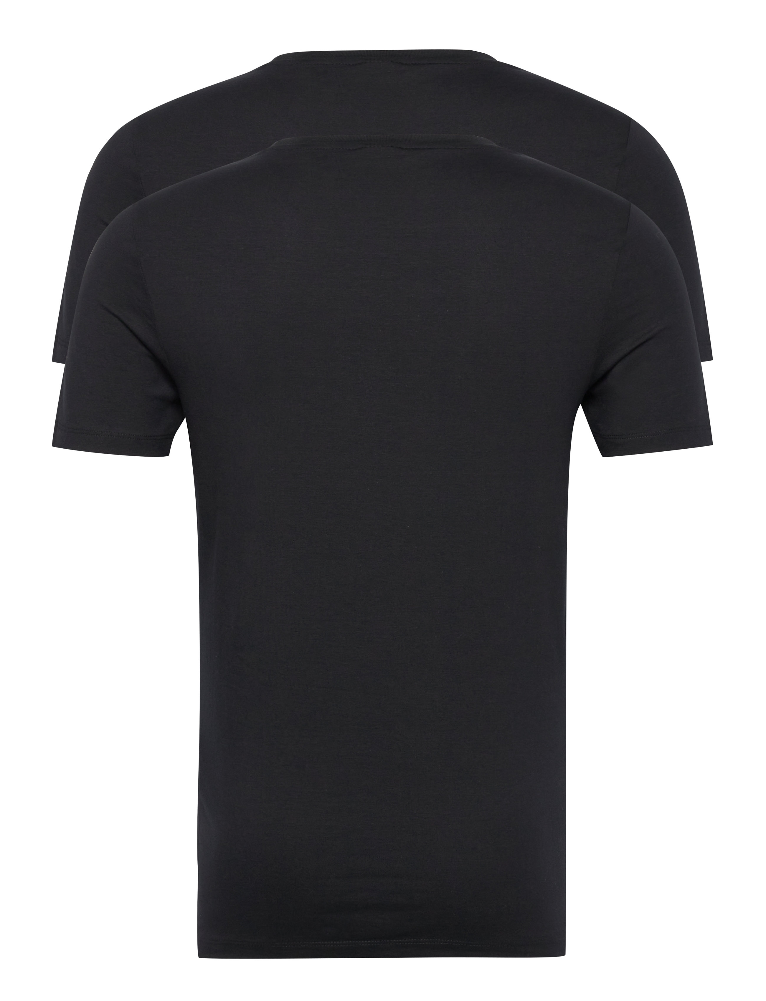 ONLY & SONS - ONSBASIC SLIM O-NECK 2-PACK NOOS - t-shirts im multipack - black - 3
