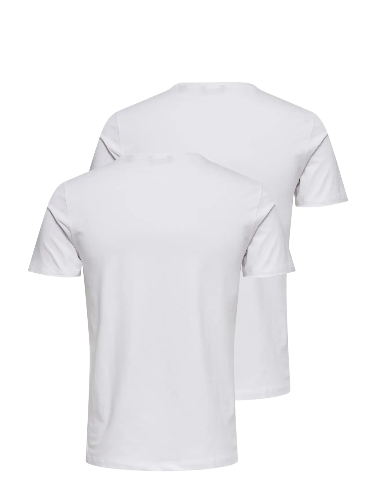 ONLY & SONS - ONSBASIC SLIM O-NECK 2-PACK NOOS - lägsta priserna - white - 2