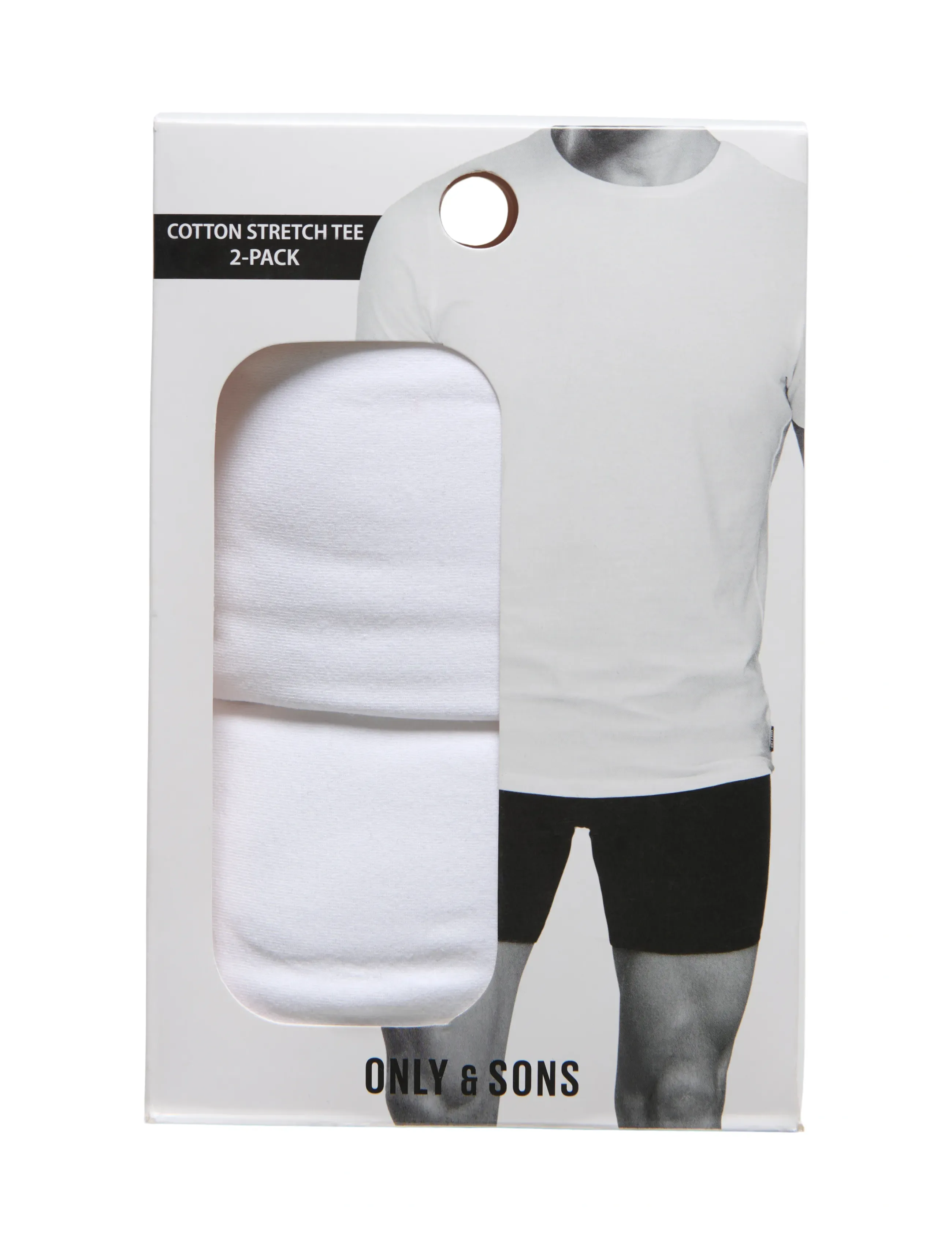 ONLY & SONS Onsbasic Slim O-Neck 2-Pack Noos t-shirts - bas herr – bild 5