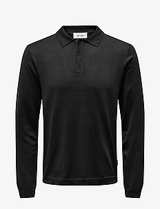 ONSWYLER LIFE REG 14 LS POLO KNIT NOOS, ONLY & SONS