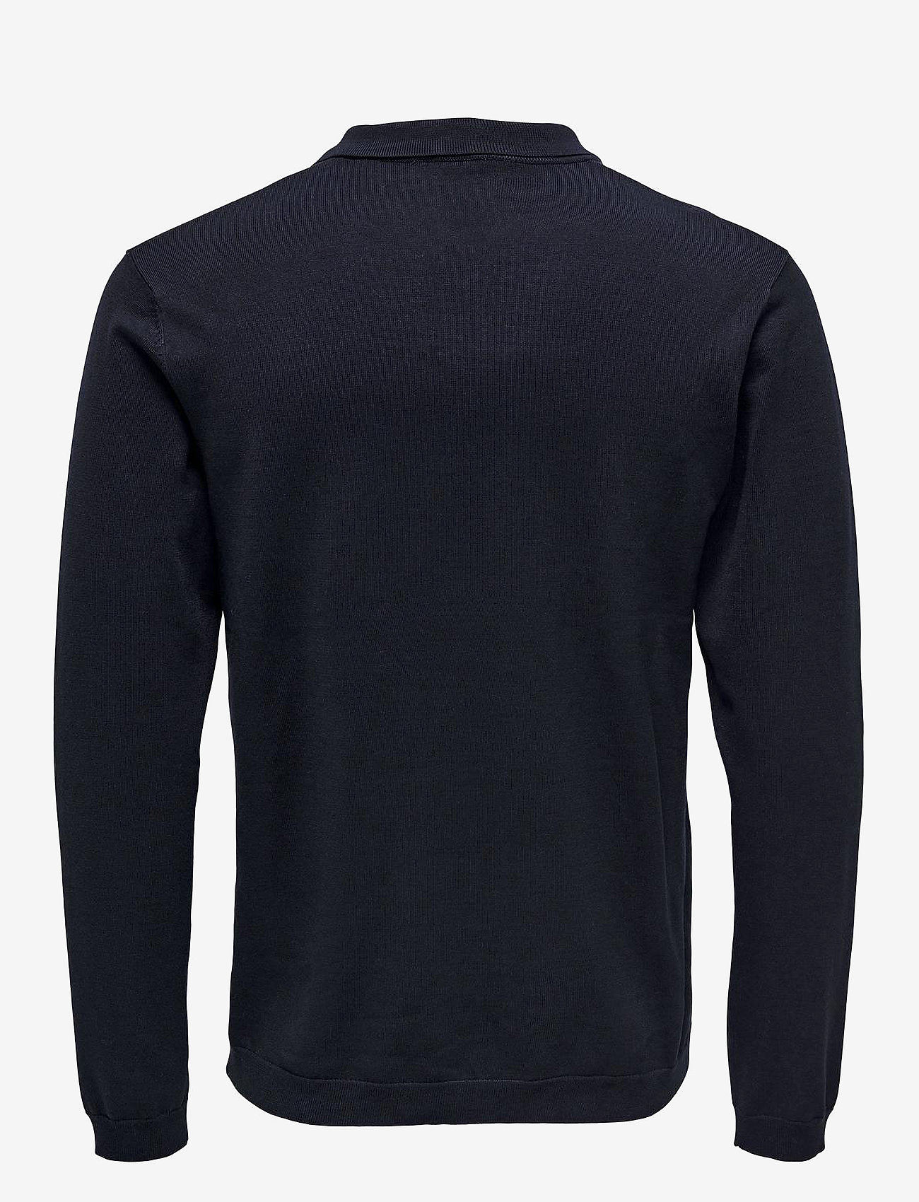 ONLY & SONS - ONSWYLER LIFE LS POLO KNIT - geweven polo's - dark navy - 1