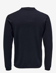 ONLY & SONS - ONSWYLER LIFE LS POLO KNIT - geweven polo's - dark navy - 1
