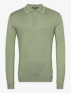 ONSWYLER LIFE LS POLO KNIT - HEDGE GREEN