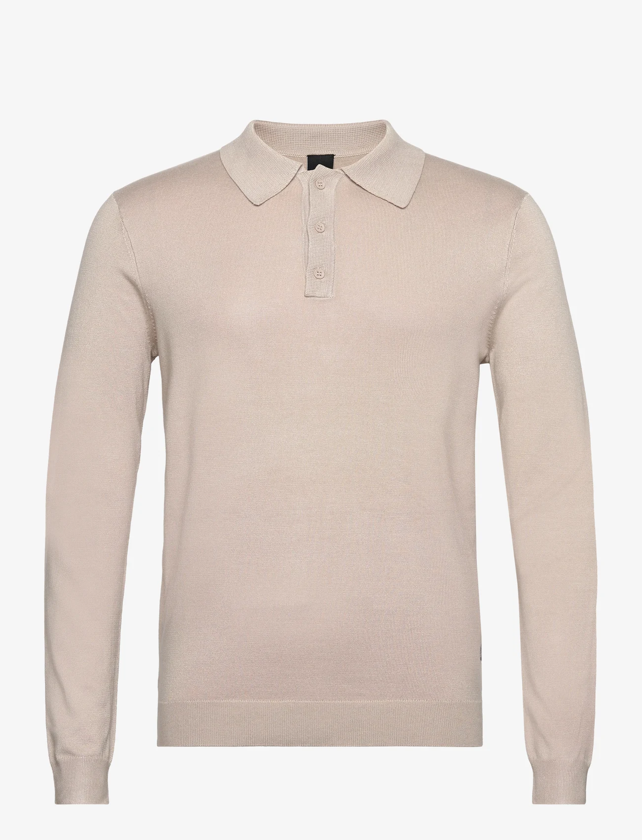 ONLY & SONS - ONSWYLER LIFE LS POLO KNIT - gestrickte polohemden - silver lining - 0