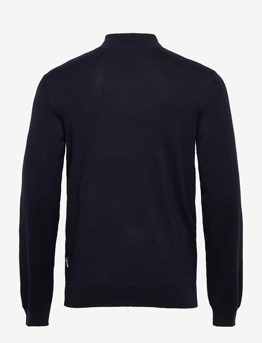 ONLY & SONS - ONSWYLER LIFE LS HALF ZIP KNIT - pullover mit halbem reißverschluss - dark navy - 2