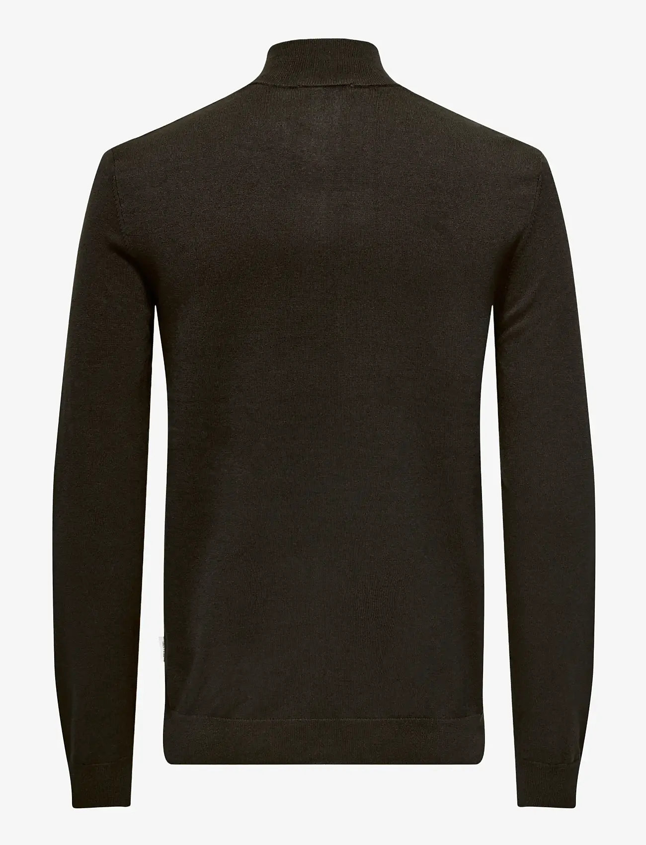 ONLY & SONS - ONSWYLER LIFE REG 14 HALF ZIP KNIT NOOS - pullover mit halbem reißverschluss - demitasse - 1