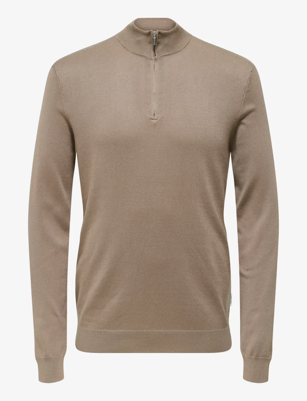ONLY & SONS - ONSWYLER LIFE REG 14 HALF ZIP KNIT NOOS - halfzip strik - desert taupe - 0