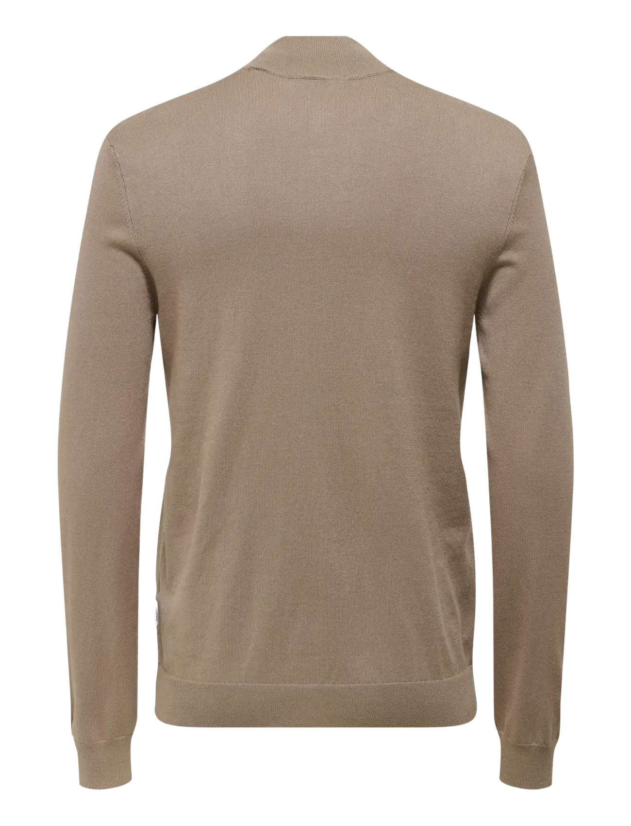 ONLY & SONS - ONSWYLER LIFE REG 14 HALF ZIP KNIT NOOS - pullover mit halbem reißverschluss - desert taupe - 1