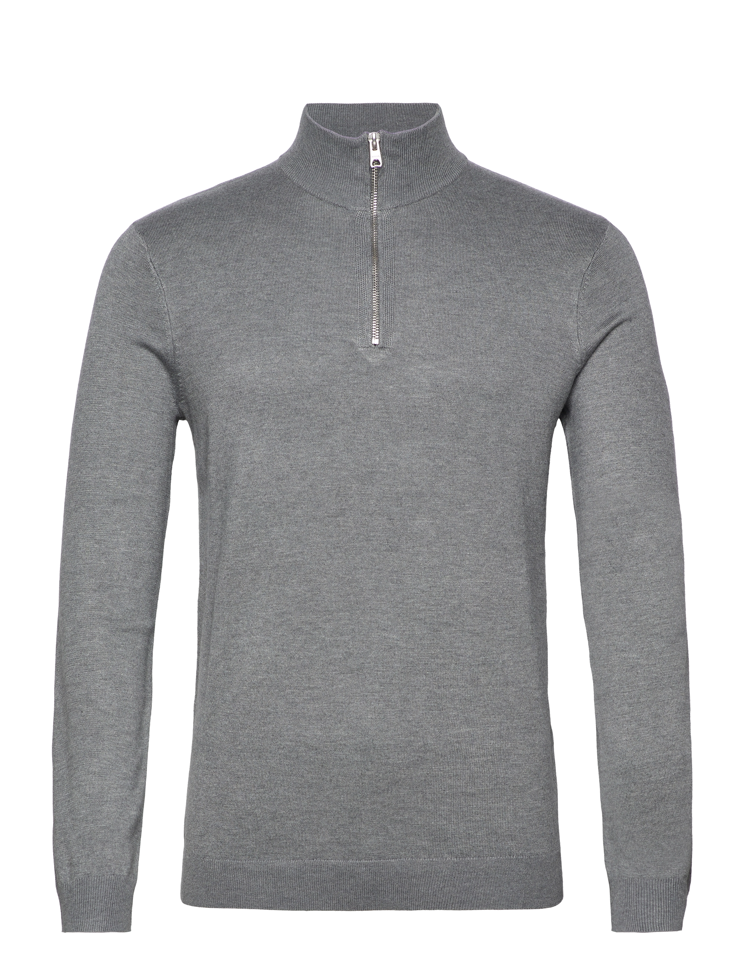 ONLY & SONS Onswyler Life Reg 14 Half Zip Knit Noos, Mænd, Halv Lynlås Striktrøje, Grå, Str: XXL