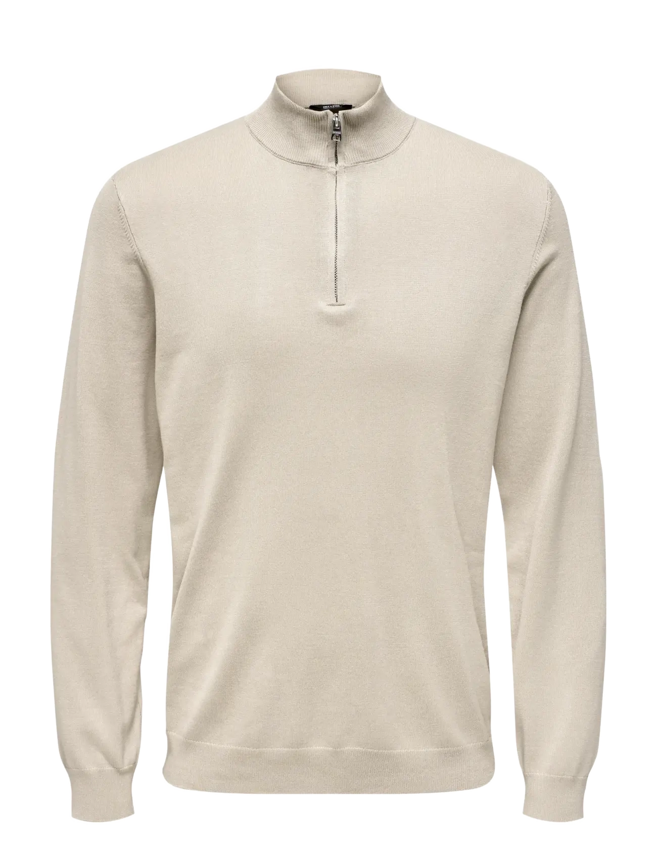 ONLY & SONS Onswyler Life Reg 14 Half Zip Knit Noos Cream - XXL - Herren